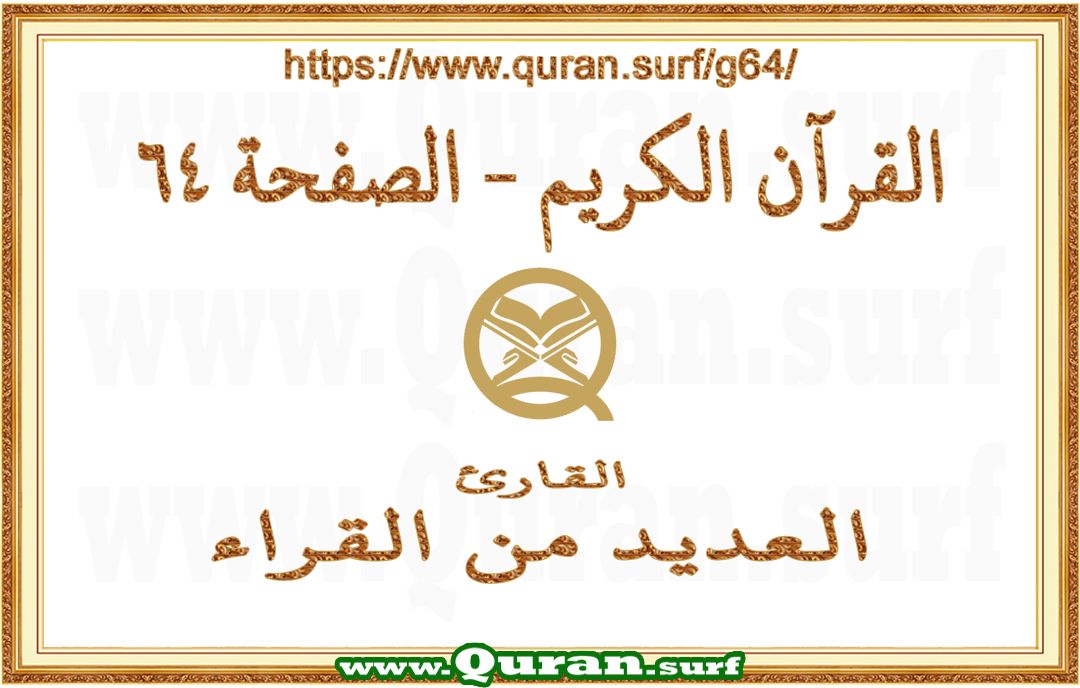 Holy Qur'an Page 064 | Text Highlighting Vertical Videos on Holy Qur'an Recitation