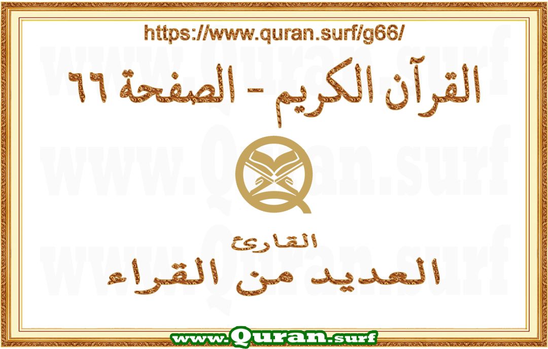 Holy Qur'an Page 066 | Text Highlighting Vertical Videos on Holy Qur'an Recitation