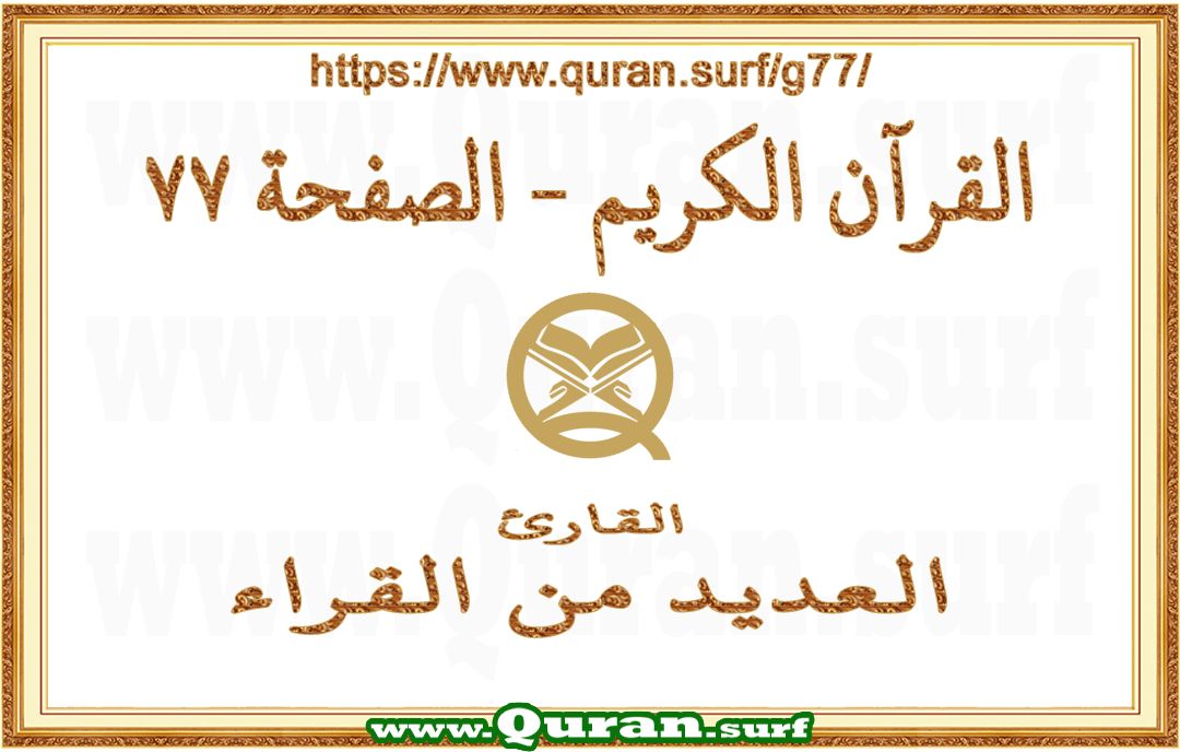 Holy Qur'an Page 077 | Text Highlighting Vertical Videos on Holy Qur'an Recitation