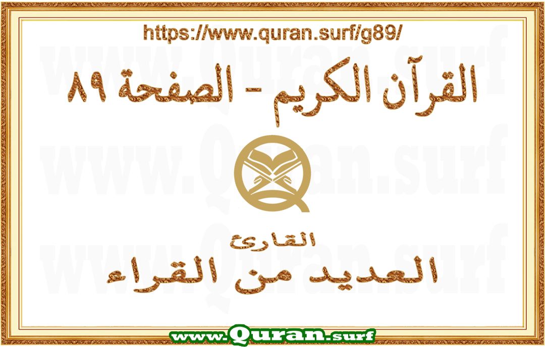 Holy Qur'an Page 089 | Text Highlighting Vertical Videos on Holy Qur'an Recitation