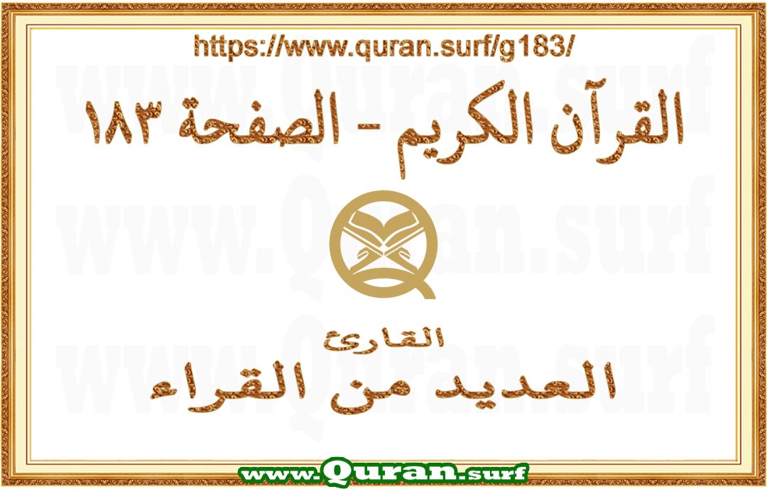 Holy Qur'an Page 183 | Text Highlighting Vertical Videos on Holy Qur'an Recitation