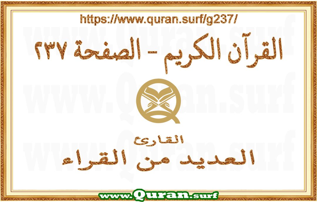 Holy Qur'an Page 237 | Text Highlighting Vertical Videos on Holy Qur'an Recitation