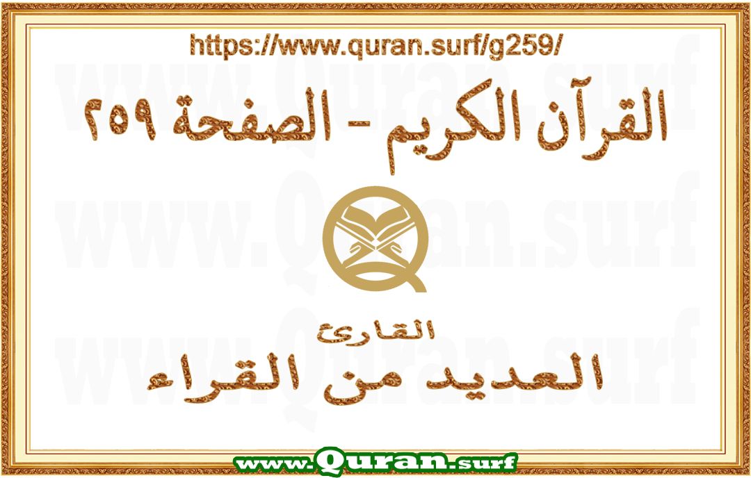 Holy Qur'an Page 259 | Text Highlighting Vertical Videos on Holy Qur'an Recitation